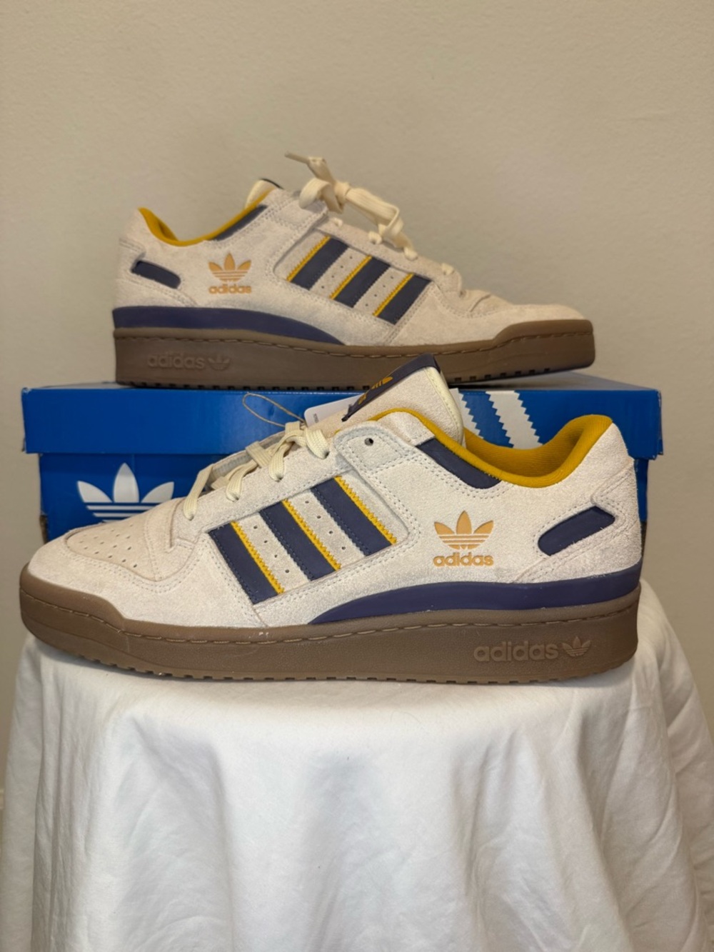 Adidas Forum Low CL Purple Yellow Sneakers